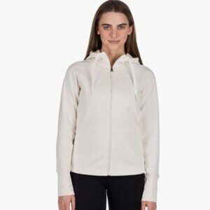 The North Face Women's Eco Ridge Reardon Full Zip Hoodie Gardenia White Medium